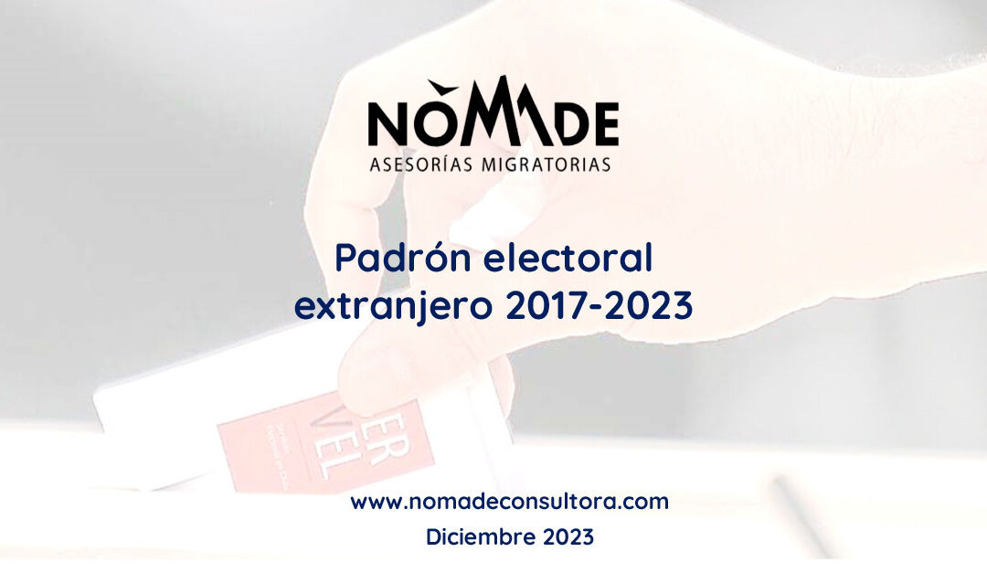 Padrón electoral extranjero 2017-2023