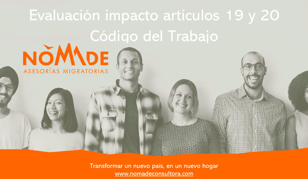 Evaluación impacto artículos 19 y 20 Código del Trabajo