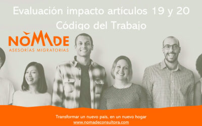 Evaluación impacto artículos 19 y 20 Código del Trabajo